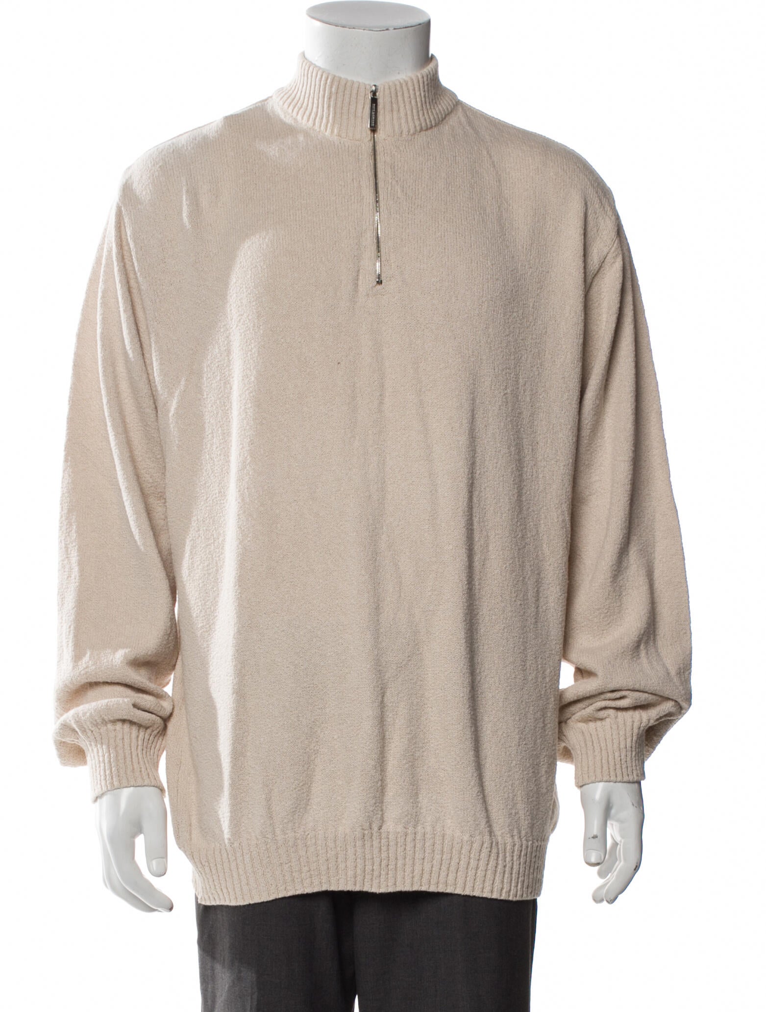 Paul & Shark Mock Neck Long Sleeve Polo Sweater